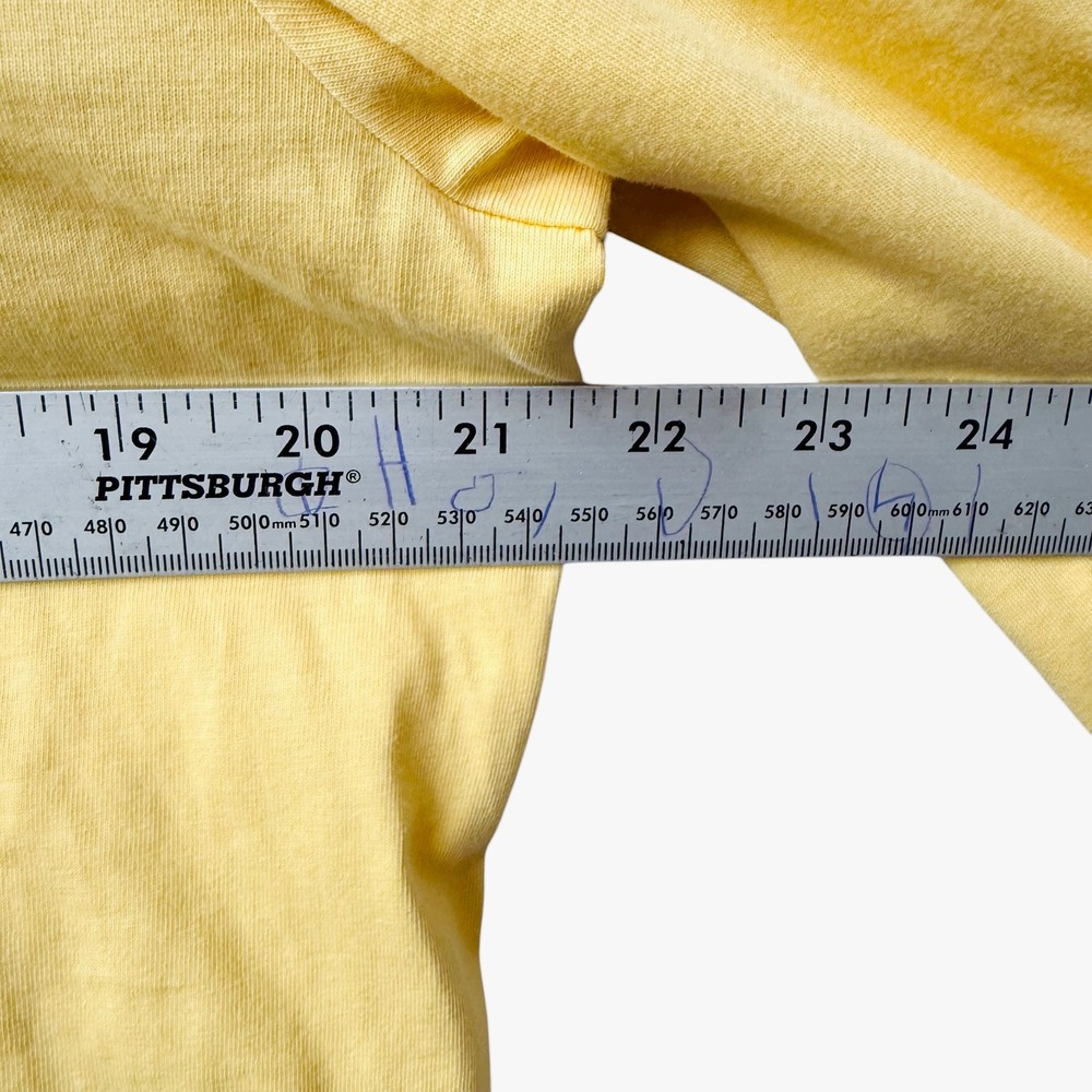 Polo Ralph Lauren Long Sleeve Hoodie Yellow Mens Medium Big Pony Logo - Picture 7 of 7
